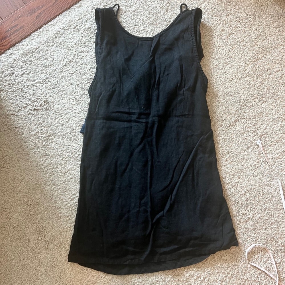 Free People‎ FP Beachy backless tie mini dress Size XS Black
